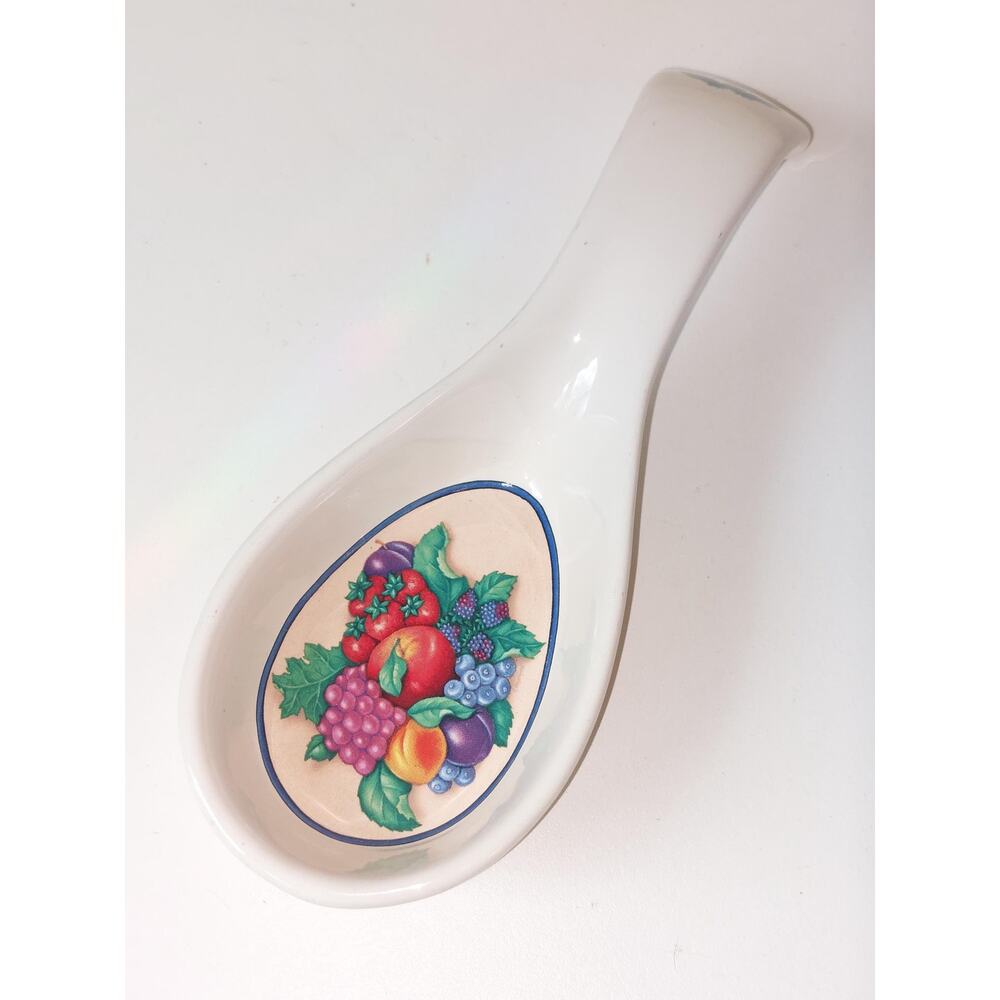 VTG country cottage cottagecore fruit motif spoon rest Kitchen decor